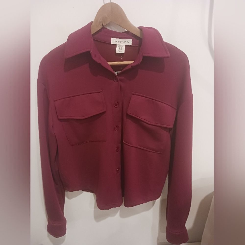 Happily Grey Button Up Sweater - Picture 5 of 7